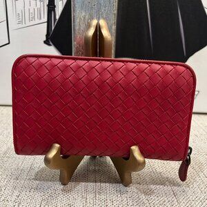 Bottega Veneta Nappa Intrecciato Zip Around Wallet